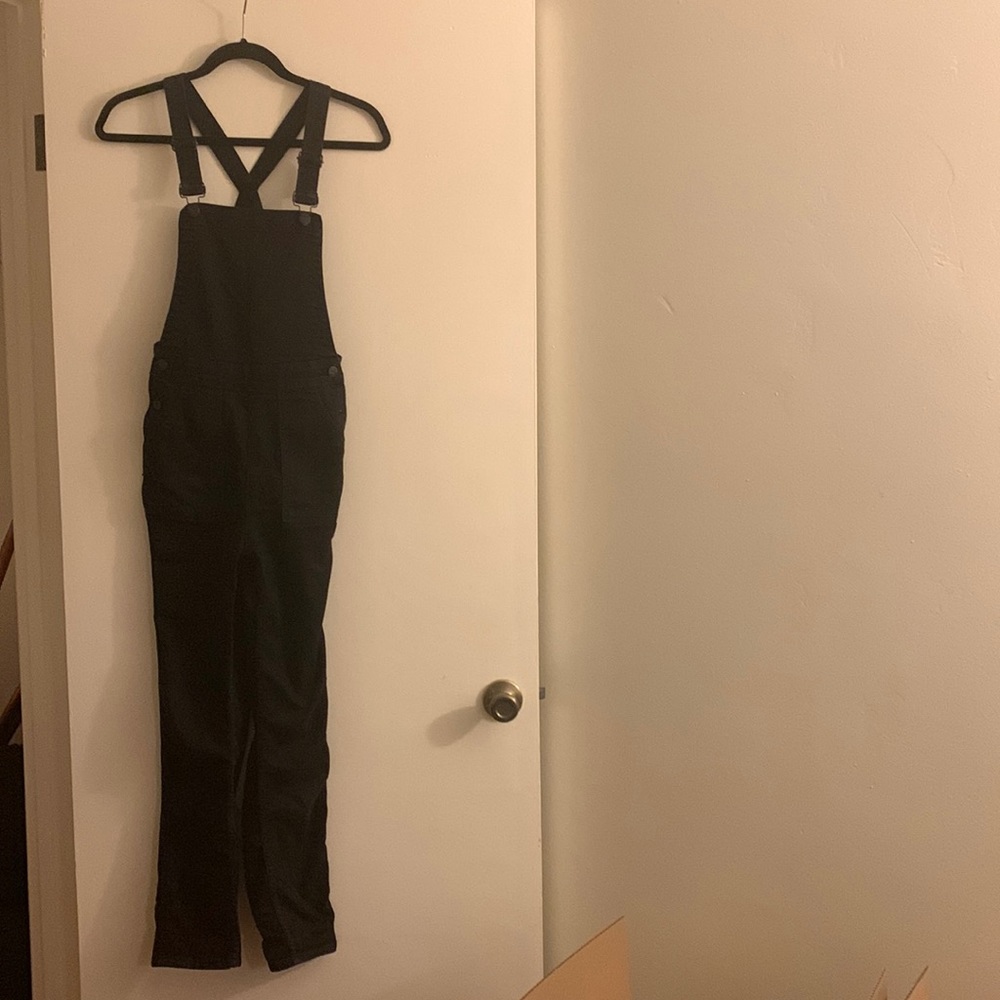 Madewell black overalls